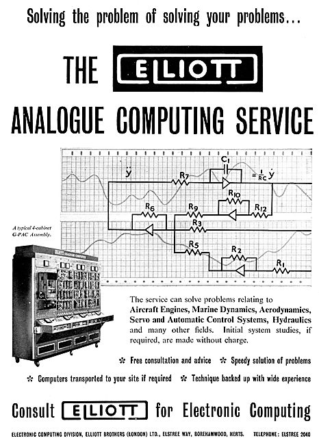 Elliott Brothers Analogue Computing Service                      