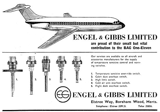 Engel & Gibbs Temperature Sensitive Control & Warning Switches   