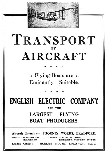 English Electric Flying Boats                                    