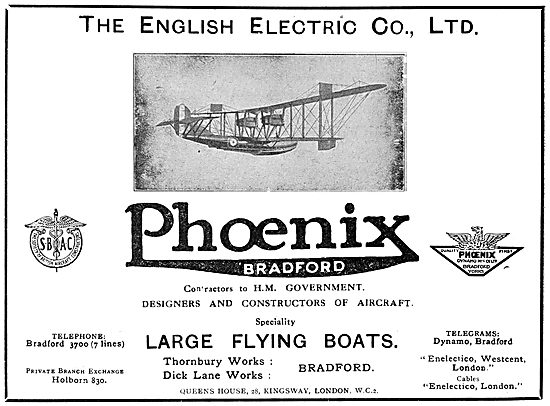 English Electric Phoenix Flying Boats                            