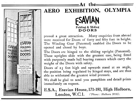 Esavian Hangar Doors 1929                                        