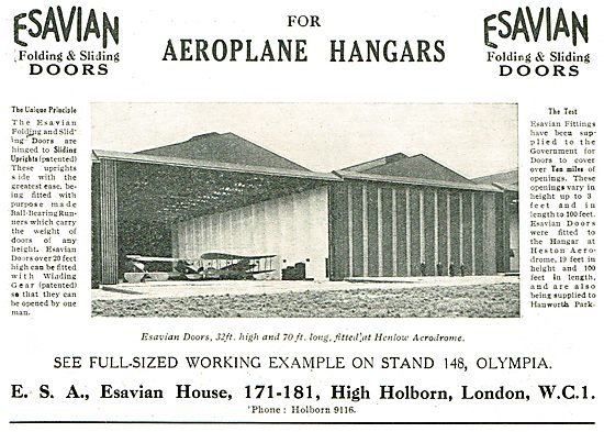 Esavian Folding And Slding Doors For Aeroplane Hangars           