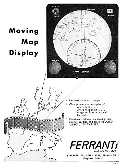 Ferranti Moving Map Displays                                     