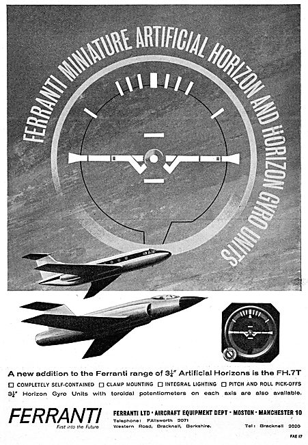 Ferranti Miniature Artificial Horizon                            