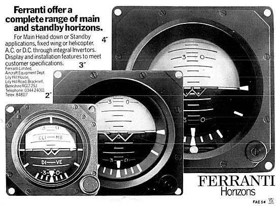 Ferranti Flight Instruments                                      