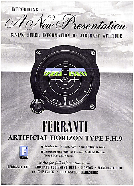 Ferranti Artificial Horizon F.H.9                                