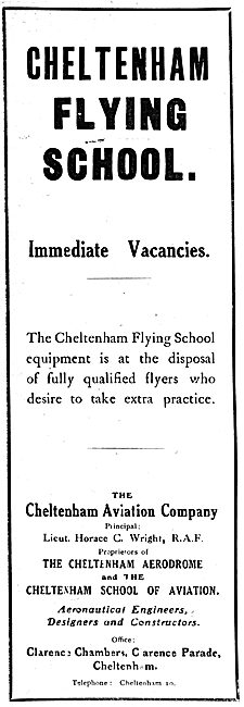 The Cheltenham Flying School 1919                                