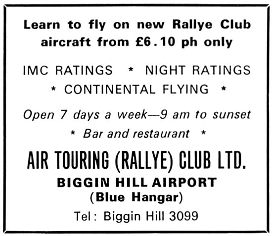 Air Touring (Rallye) Club Biggin Hill                            