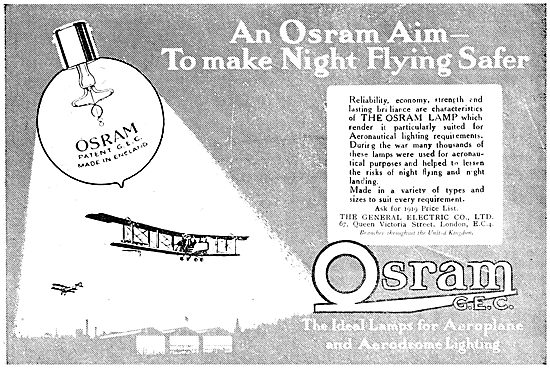 G.E.C  Osram Airfield & Aircraft Lighting.                       