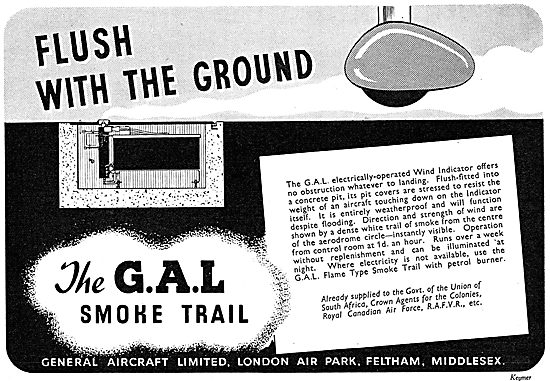 General Aircraft. GAL Airfield Smoke Trail Wind Indicator        