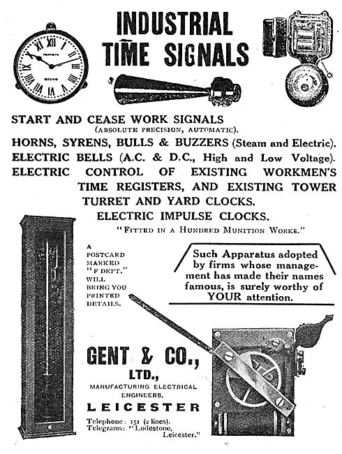 Gent & Co - Industrial Time Signals For Factories                
