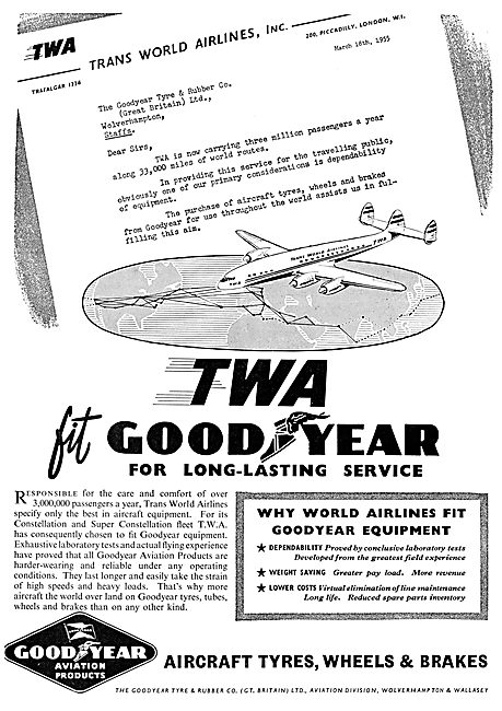 Goodyear Aircraft Tyres                                          