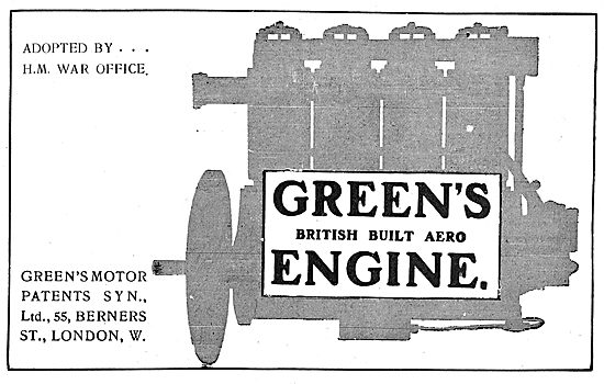 Greens British Built Aero Engines - 55  Berners St London W      