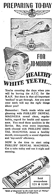 Philips Dental Magnesia Tootpaste. 1944 Advert                   