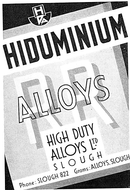 HDA High Duty Alloys Hiduminium 1934                             