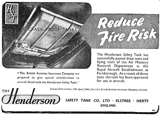 Henderson Safety Tank Co: Crashproof Fuel Tanks                  