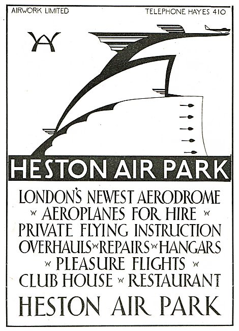 Heston Air Park - List Of Facilities                             