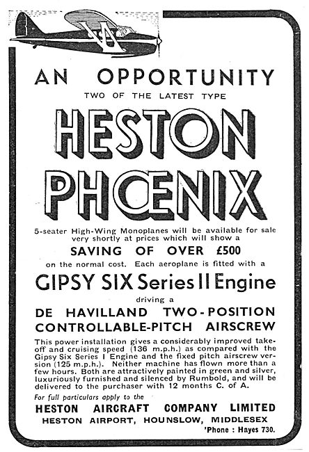 Heston Phoenix 1938                                              