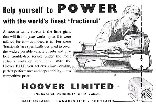 Hoover Fractional Electric Motors - Hoover FHP Motor             