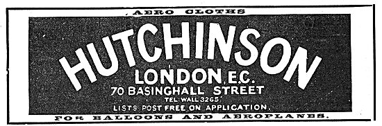Hutchinson Aerocloths 70 Basinghall Street London EC             
