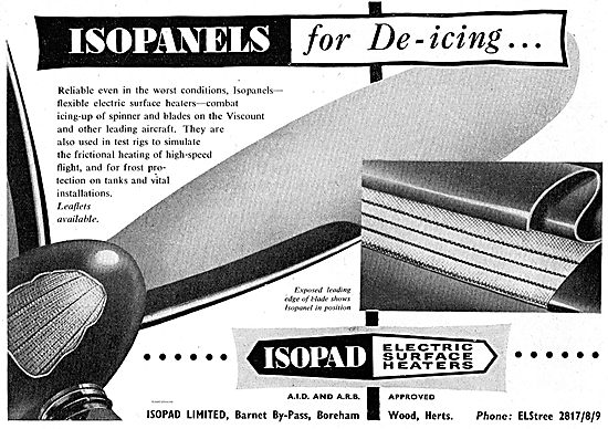 Isopad Isopanels. Electric Surface Heaters For Propeller De-Icing