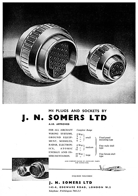 J.N.Somers Electrical Components - M4 Plugs & Sockets            