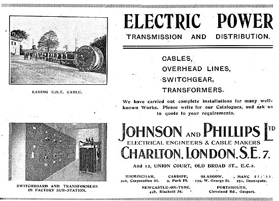 Johnson & Phillips Electrical Power Transmission Systems         