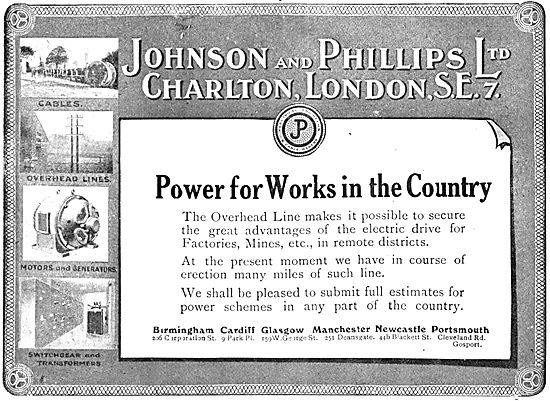 Johnson & Phillips Factory Electrical Switchboards               
