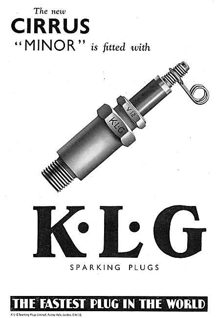 KLG Sparking Plugs : Cirrus Minor                                