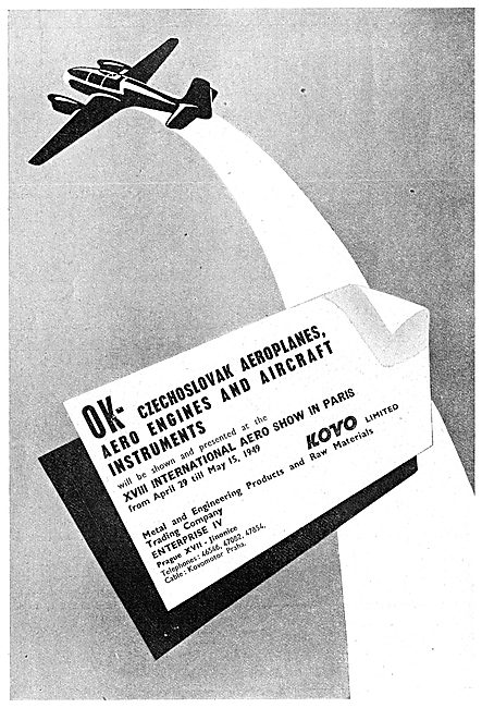 Kovo OK Czechoslovak Aeroplanes, Engines & Instruments           