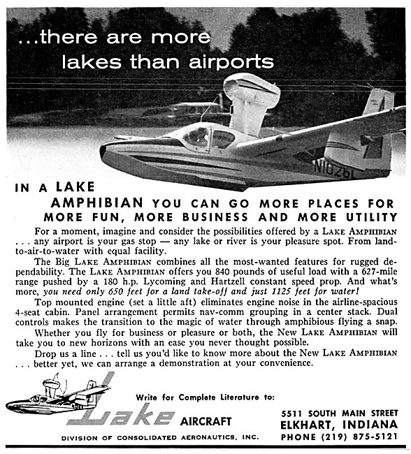 Lake Aircraft - Lake Amphibian 1963                              