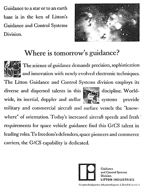 Litton Guidance & Control Systems 1964                           