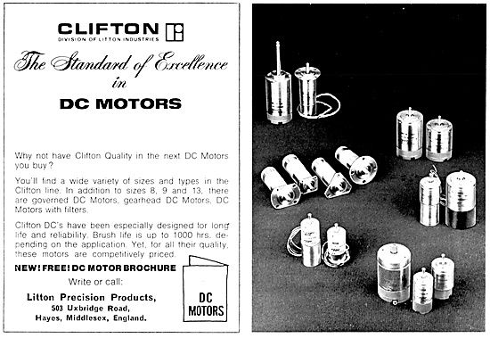 Litton Industries. Clifton DC Electric Motors & Servo Equipment  