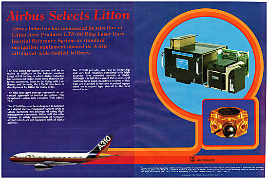 Litton LTN-90 Ring Laser Gyro INS Reference System 1980          