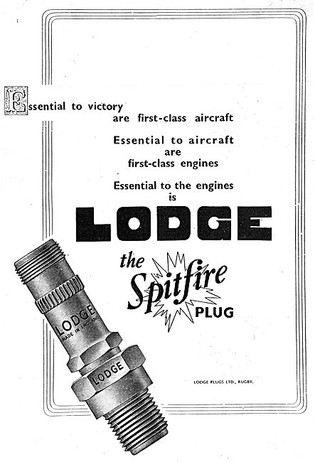 Lodge Aero Engine Spark Plugs                                    