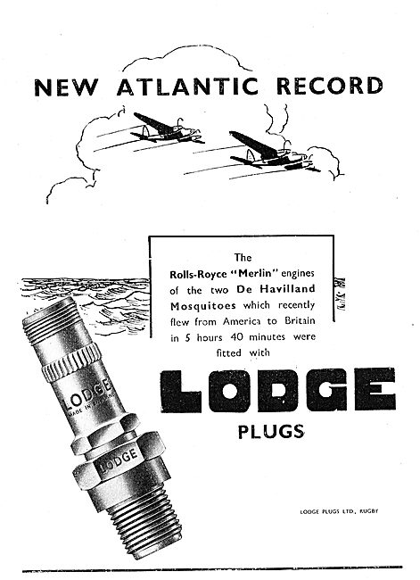 Lodge Aero Engine Spark Plugs                                    