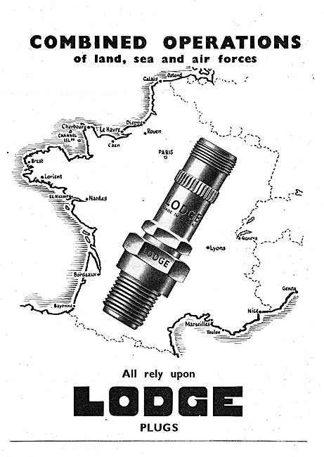 Lodge Aero Engine Spark Plugs                                    