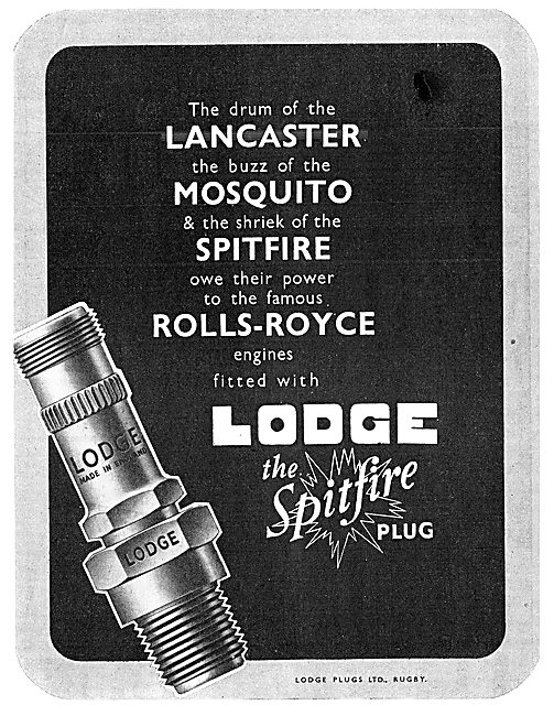 Lodge Aero Engine Spark Plugs                                    