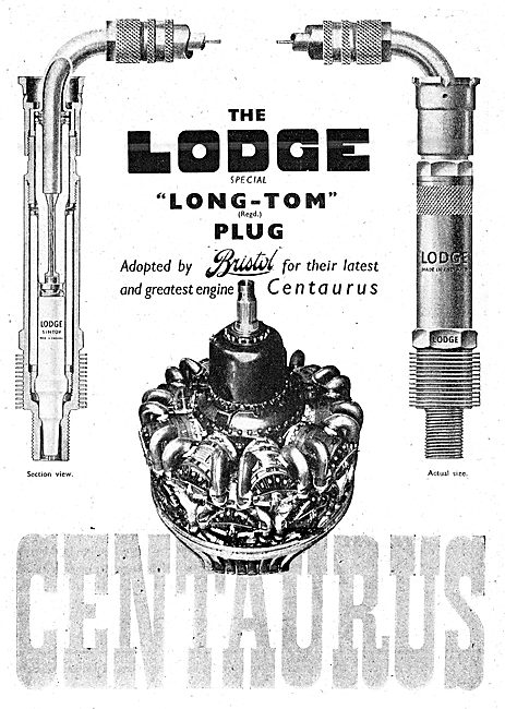 Lodge Aero Engine Spark Plugs - Long Tom                         