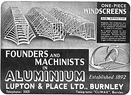 Lupton & Place Founders & Machinists In Aluminium                