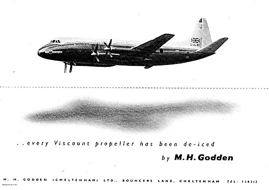 M.H.Godden Deicing Equipment For Vickers Viscount Propellers     