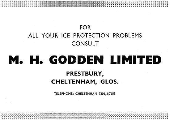 M.H.Godden Ice Protection Equipment 1967                         