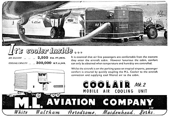 M.L.Aviation ML Coolair Mobile Air Cooling Units                 
