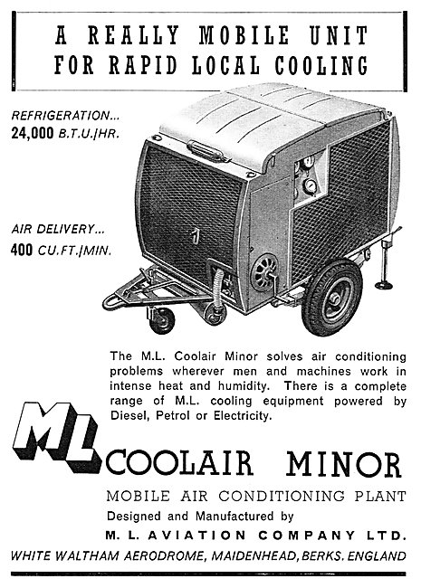 M.L.Aviation ML Coolair Minor Mobile Air Conditioning Plant      