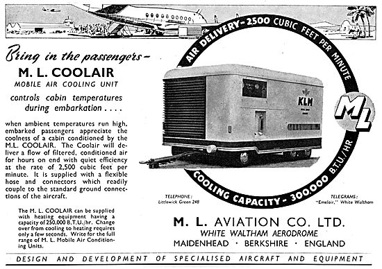 M.L. Aviation Coolair Mobile Air Cooling Unit                    