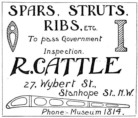 R.Cattle.Wybert Street, Stanhope. Spars, Struts & Ribs.          