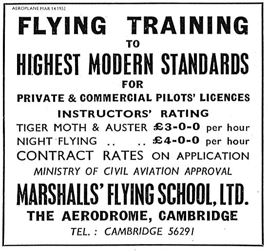 Marshalls Flying School Cambridge. Training The Highest Standards