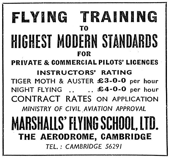 Marshall's Flying School Cambridge                               