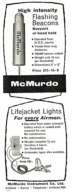 McMurdo Lifejacket Lights For Every Airman 18/-                  