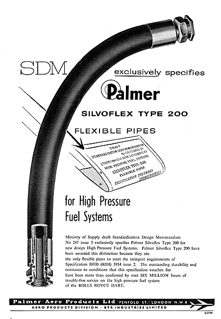 Palmer Aero Products Silvoflex Flexible Pipes                    